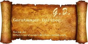 Gerstmayer Dalibor névjegykártya
